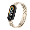 Strap-it Strap-it Bracelet acier Xiaomi Smart Band 8 (lumière stellaire) Strap-it Strap-it Bracelet acier Xiaomi Smart Band 8 (lumière stellaire)