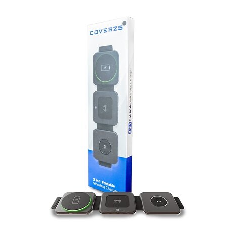 Coverzs Coverzs Chargeur de voyage 3 en 1 pour produits Apple Coverzs Coverzs Chargeur de voyage 3 en 1 pour produits Apple
