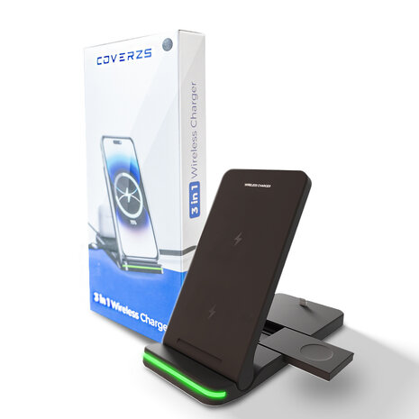 Coverzs Coverzs 3 en 1 Chargeur pliable sans fil pour produits Apple