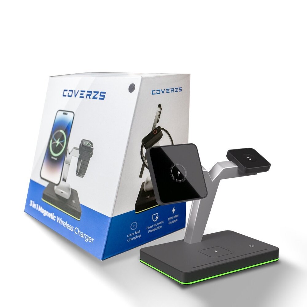Coverzs Coverzs Station d'accueil magnétique 3 en 1 pour produits Apple