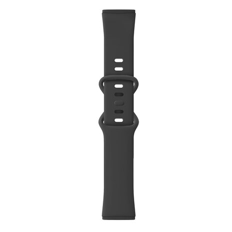 Strap-it Strap-it Bracelet silicone classique Fitbit Versa 4 (noir)