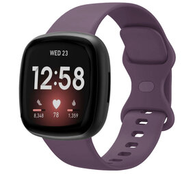 Strap-it Bracelet silicone classique Fitbit Versa 4 (violet foncé)