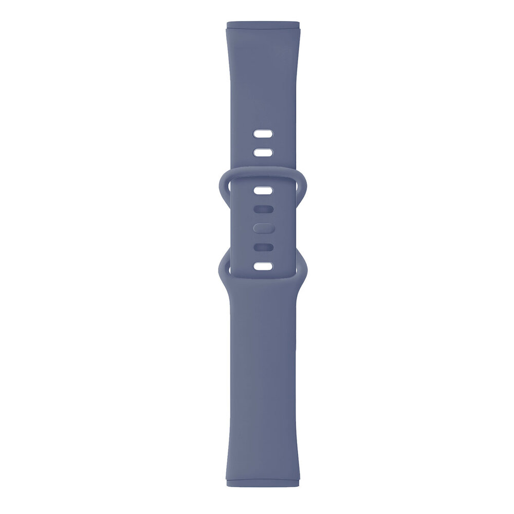 Strap-it Strap-it Bracelet silicone classique Fitbit Versa 4 (gris-bleu)