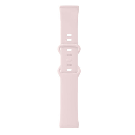 Strap-it Strap-it Bracelet silicone classique Fitbit Versa 4 (rose clair)