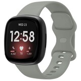 Strap-it Bracelet silicone classique Fitbit Versa 4 (gris)