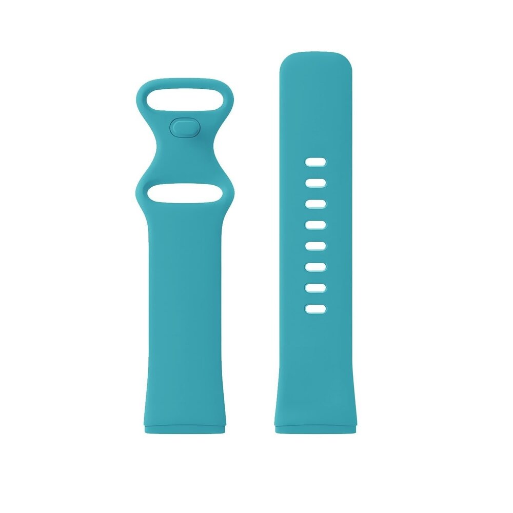 Strap-it Strap-it Bracelet silicone classique Fitbit Sense (aqua)