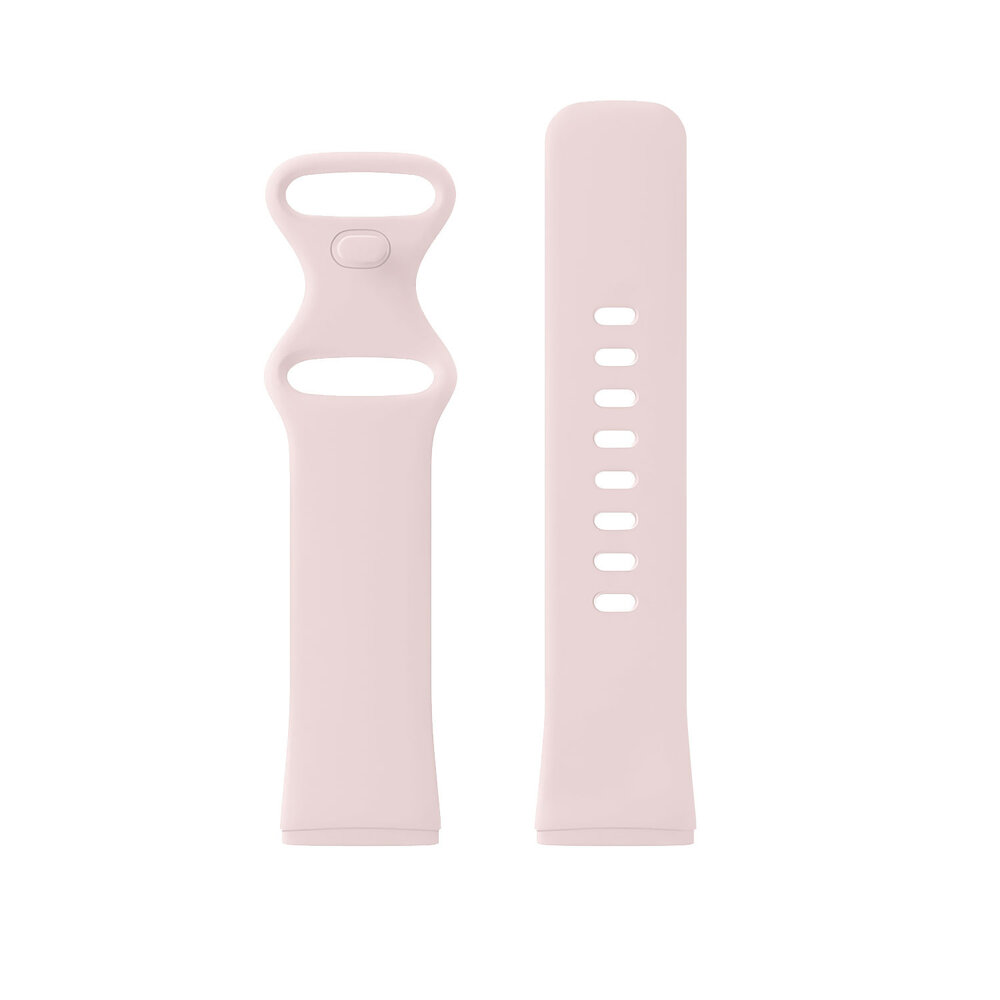 Strap-it Strap-it Bracelet silicone classique Fitbit Sense (rose clair)