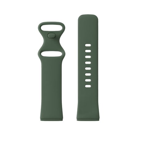 Strap-it Strap-it Bracelet silicone classique Fitbit Sense (vert foncé)