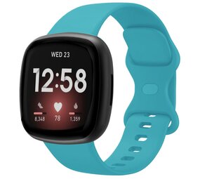 Strap-it Bracelet silicone classique Fitbit Sense 2 (aqua)