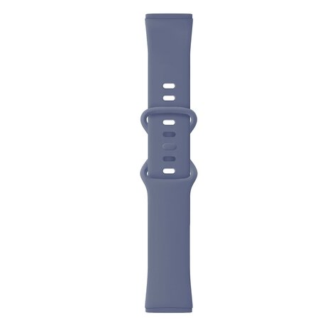Strap-it Strap-it Bracelet silicone classique Fitbit Sense 2 (gris-bleu)