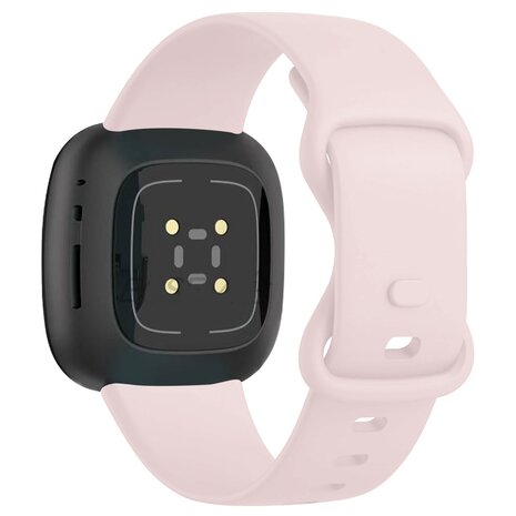 Strap-it Strap-it Bracelet silicone classique Fitbit Sense 2 (rose clair)