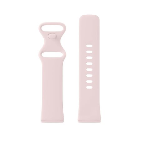 Strap-it Strap-it Bracelet silicone classique Fitbit Sense 2 (rose clair)