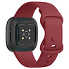 Strap-it Strap-it Bracelet silicone classique Fitbit Sense 2 (vin rouge) Strap-it Strap-it Bracelet silicone classique Fitbit Sense 2 (vin rouge)