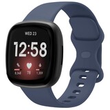 Strap-it Bracelet silicone classique Fitbit Sense 2 (bleu foncé)