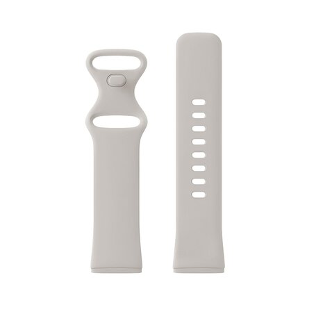 Strap-it Strap-it Bracelet silicone classique Fitbit Versa 3 (blanc cassé)