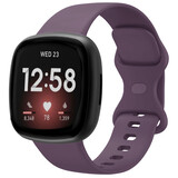 Strap-it Bracelet silicone classique Fitbit Versa 3 (violet foncé)