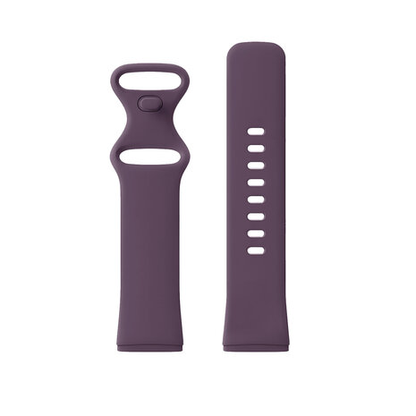 Strap-it Strap-it Bracelet silicone classique Fitbit Versa 3 (violet foncé)