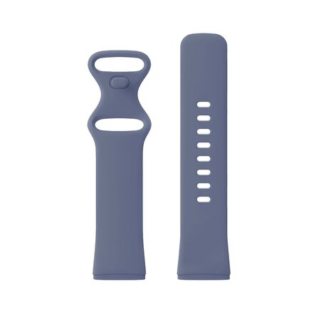 Strap-it Strap-it Bracelet silicone classique Fitbit Versa 3 (gris-bleu)