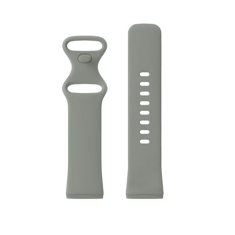 Strap-it Strap-it Bracelet silicone classique Fitbit Versa 3 (gris)