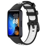 Strap-it Bracelet sport Huawei Band 8 (noir/blanc)