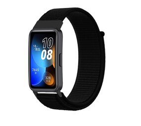Strap-it Bracelet nylon Huawei Band 8 (noir)