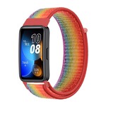 Strap-it Bracelet nylon Huawei Band 8 (arc-en-ciel)
