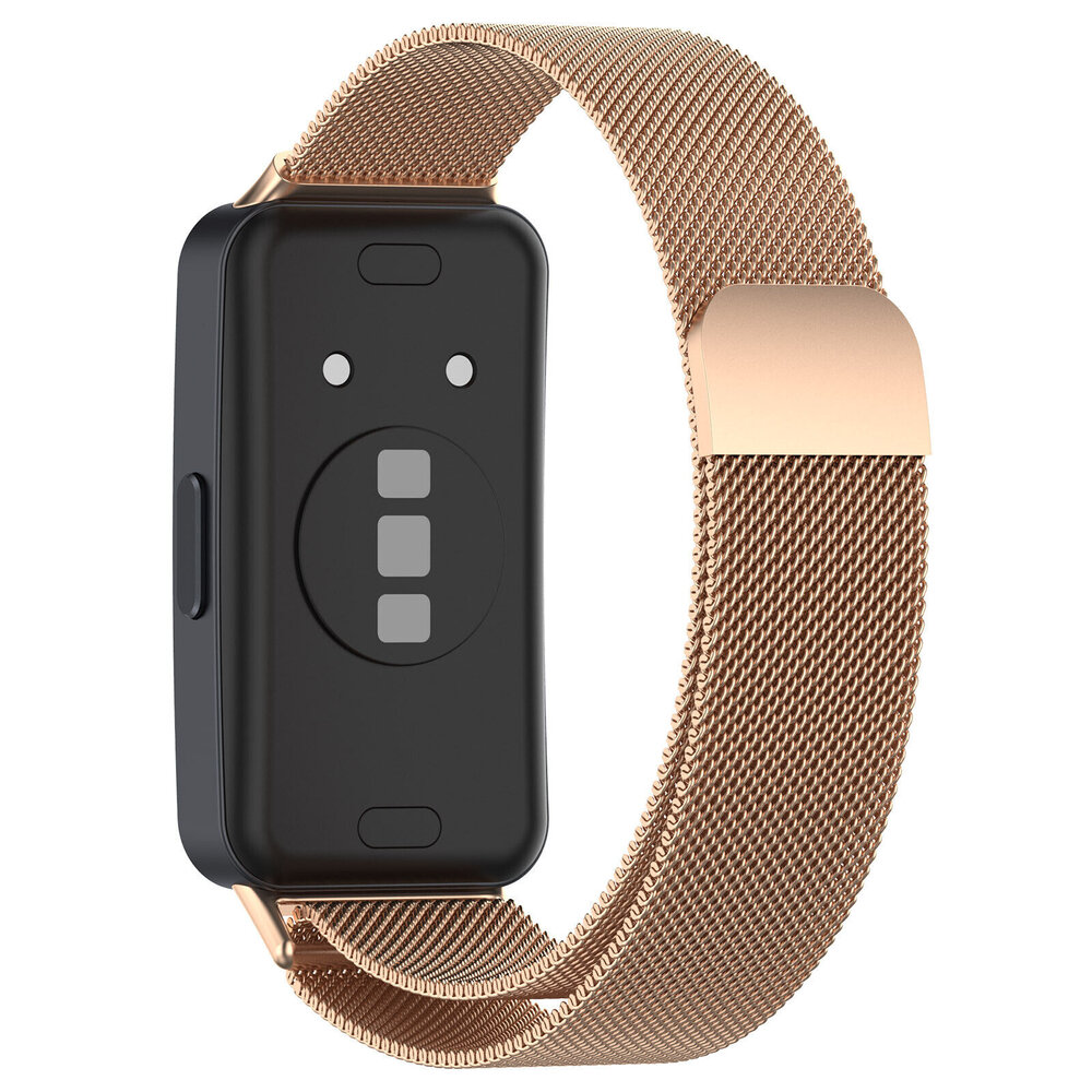 Strap-it Strap-it Bracelet Milanais Huawei Band 8 (or rose)