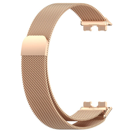 Strap-it Strap-it Bracelet Milanais Huawei Band 8 (or rose)
