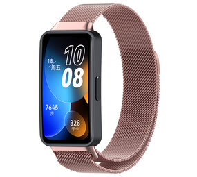 Strap-it Bracelet Milanais Huawei Band 8 (rose)
