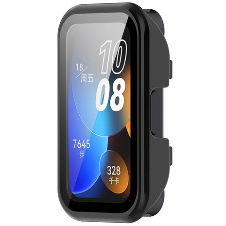 Strap-it Strap-it Coque rigide avec verre Huawei Band 8 (noir) Strap-it Strap-it Coque rigide avec verre Huawei Band 8 (noir)