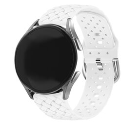 Strap-it Bracelet silicone tissé Samsung Galaxy Watch 6 - 40mm (blanc)