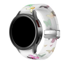 Strap-it Bracelet magnétique papillon lumineux Samsung Galaxy Watch 6 Classic 43mm