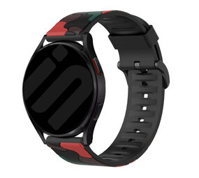 Strap-it Bracelet camouflage Samsung Galaxy Watch 6 - 40mm (rouge)