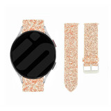 Strap-it Bracelet cuir pailetté Samsung Galaxy Watch 6 - 40mm (or rose)