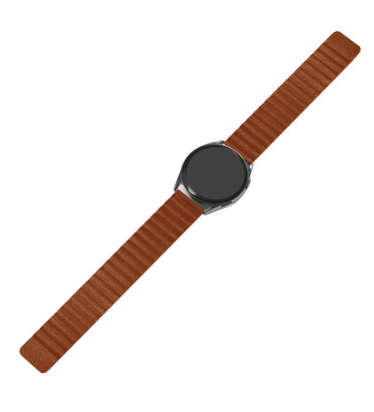 Strap-it Strap-it Bracelet cuir loop Samsung Galaxy Watch 6 - 40mm (marron)
