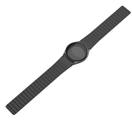 Strap-it Strap-it Bracelet silicone magnétique Samsung Galaxy Watch 6 - 40mm (noir/orange)