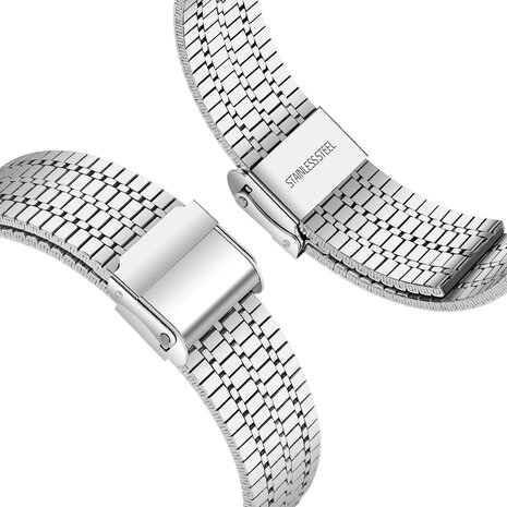 Strap-it Strap-it Bracelet acier raffiné Samsung Galaxy Watch 6 - 40mm (argent)