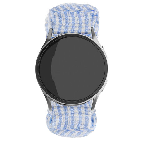 Strap-it Strap-it Bracelet chouchou Samsung Galaxy Watch 6 - 40mm (rayé bleu)