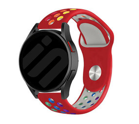 Strap-it Bracelet sport Samsung Galaxy Watch 6 - 40mm (rouge/colorée) Strap-it Bracelet sport Samsung Galaxy Watch 6 - 40mm (rouge/colorée)