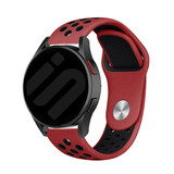 Strap-it Bracelet sport Samsung Galaxy Watch 6 - 40mm (rouge/noir)