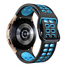 Strap-it Strap-it Bracelet sport carré Samsung Galaxy Watch 6 - 40mm (noir/bleu clair) Strap-it Strap-it Bracelet sport carré Samsung Galaxy Watch 6 - 40mm (noir/bleu clair)