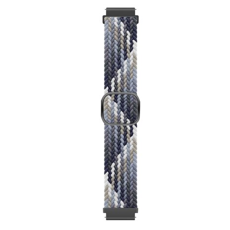 Strap-it Strap-it Bracelet nylon tissé Samsung Galaxy Watch 6 - 40mm (noir/blanc)