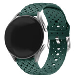 Strap-it Bracelet silicone tissé Samsung Galaxy Watch 6 - 44mm (vert foncé)