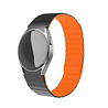 Strap-it Strap-it Bracelet silicone magnétique Samsung Galaxy Watch 6 - 44mm (noir/orange) Strap-it Strap-it Bracelet silicone magnétique Samsung Galaxy Watch 6 - 44mm (noir/orange)