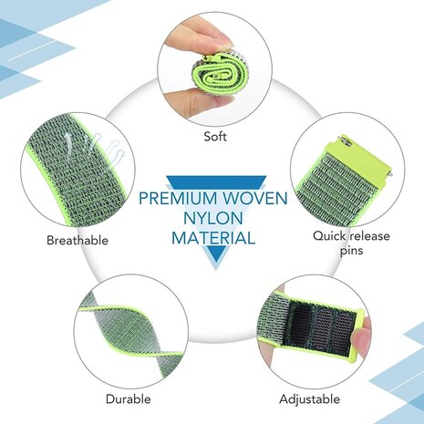 Strap-it Strap-it Bracelet nylon Samsung Galaxy Watch 6 - 44mm (fluorescente) Strap-it Strap-it Bracelet nylon Samsung Galaxy Watch 6 - 44mm (fluorescente)