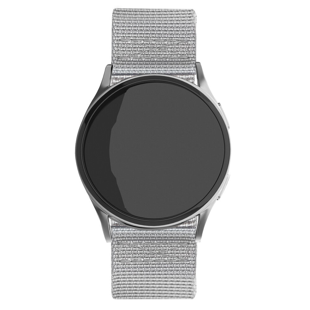 Strap-it Strap-it Bracelet nylon à boucle Samsung Galaxy Watch 6 - 44mm (gris)