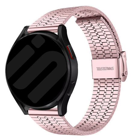 Strap-it Strap-it Bracelet acier raffiné Samsung Galaxy Watch 6 - 44mm (rose)