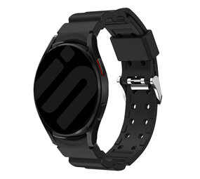 Strap-it Bracelet silicone armure Samsung Galaxy Watch 6 - 44mm (noir)