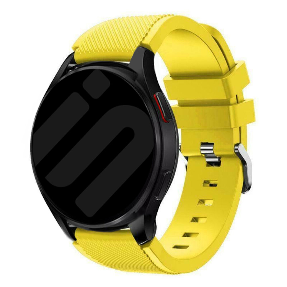 Strap-it Strap-it Bracelet silicone Samsung Galaxy Watch 6 - 44mm (jaune)
