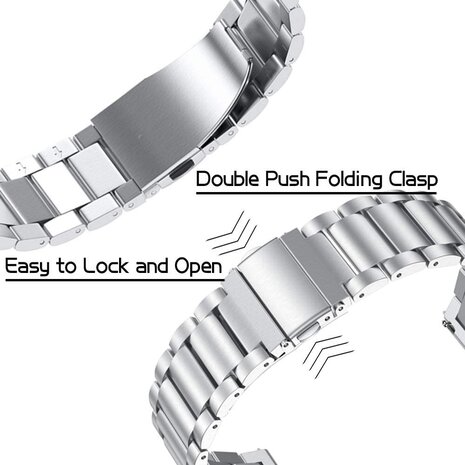 Strap-it Strap-it Bracelet acier Samsung Galaxy Watch 6 - 44mm (argent)